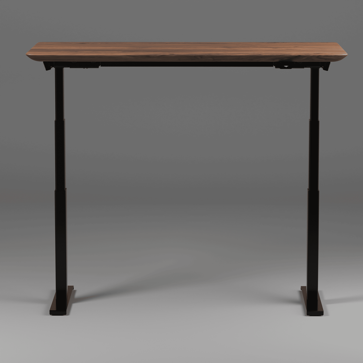 Model 304 Pro Electric Standing Desk | Walnut Wood | 60 x 30 in | Black Legs