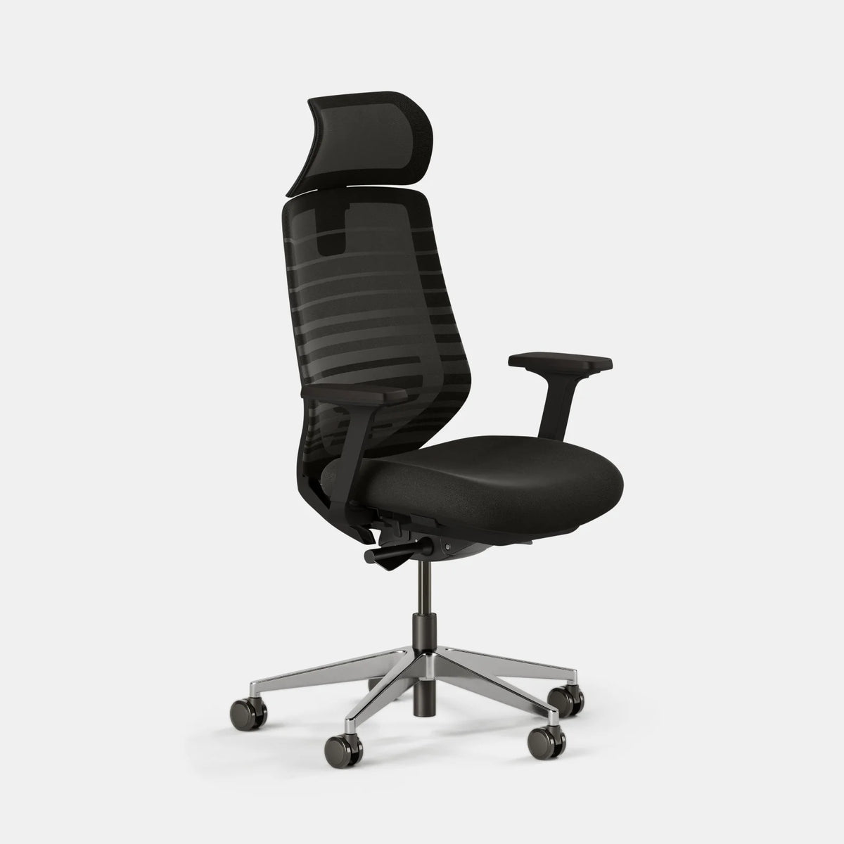 Pelicanwork ergonomic office chair black mesh backrest and seat, adjustable armrests