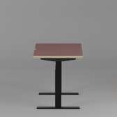 Model 301 Electric Standing Desk | Rosso Fenix | 48 x 24 in | Black Legs