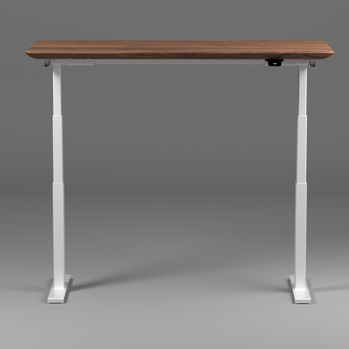 Model 304 Pro Electric Standing Desk | Walnut Wood | 60 x 30 in | White Legs