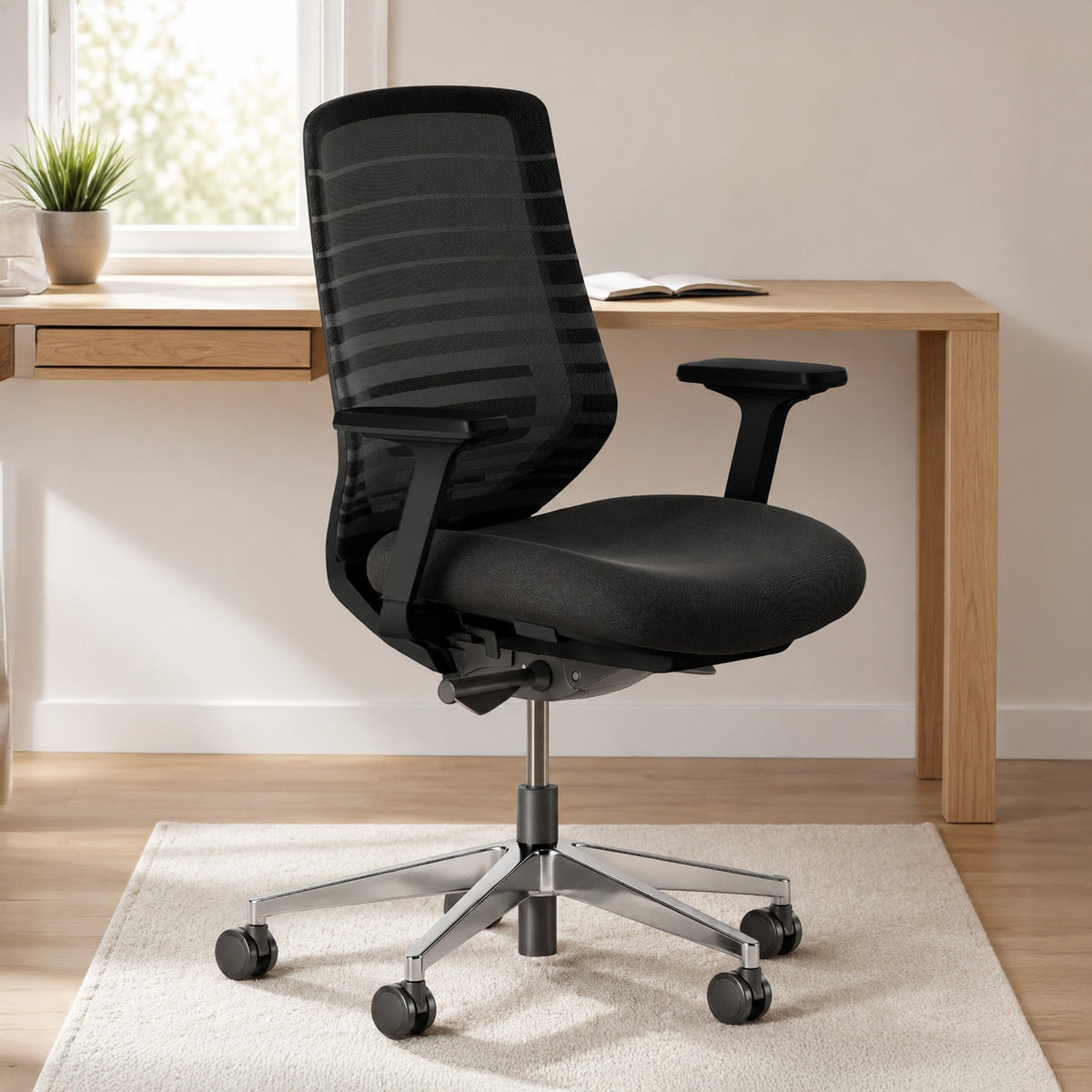 Model 11 Ergonomic Office Chair | Black | Metal Base