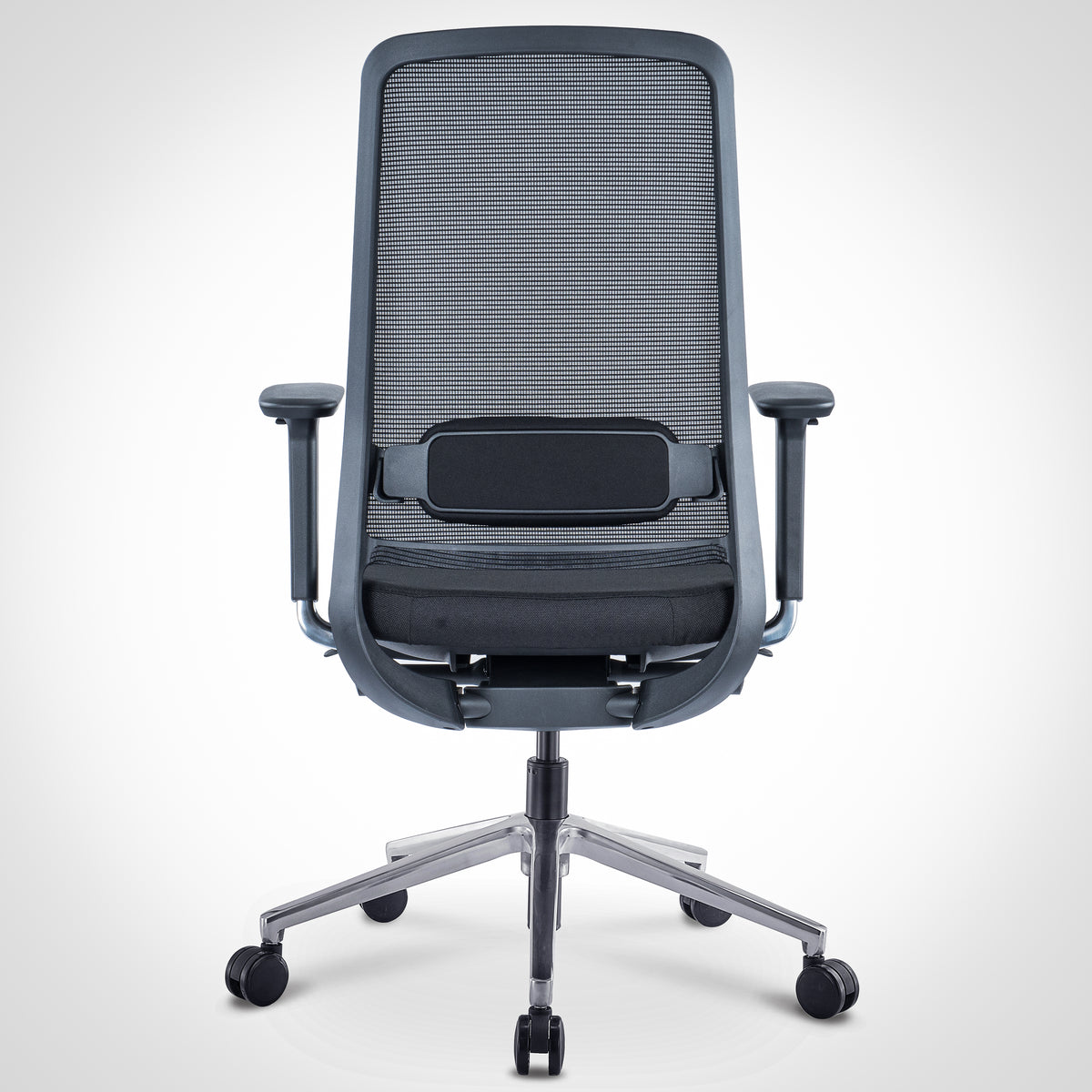 Pelicanwork Model 13 black ergonomic office chair with mesh back and adjustable arms